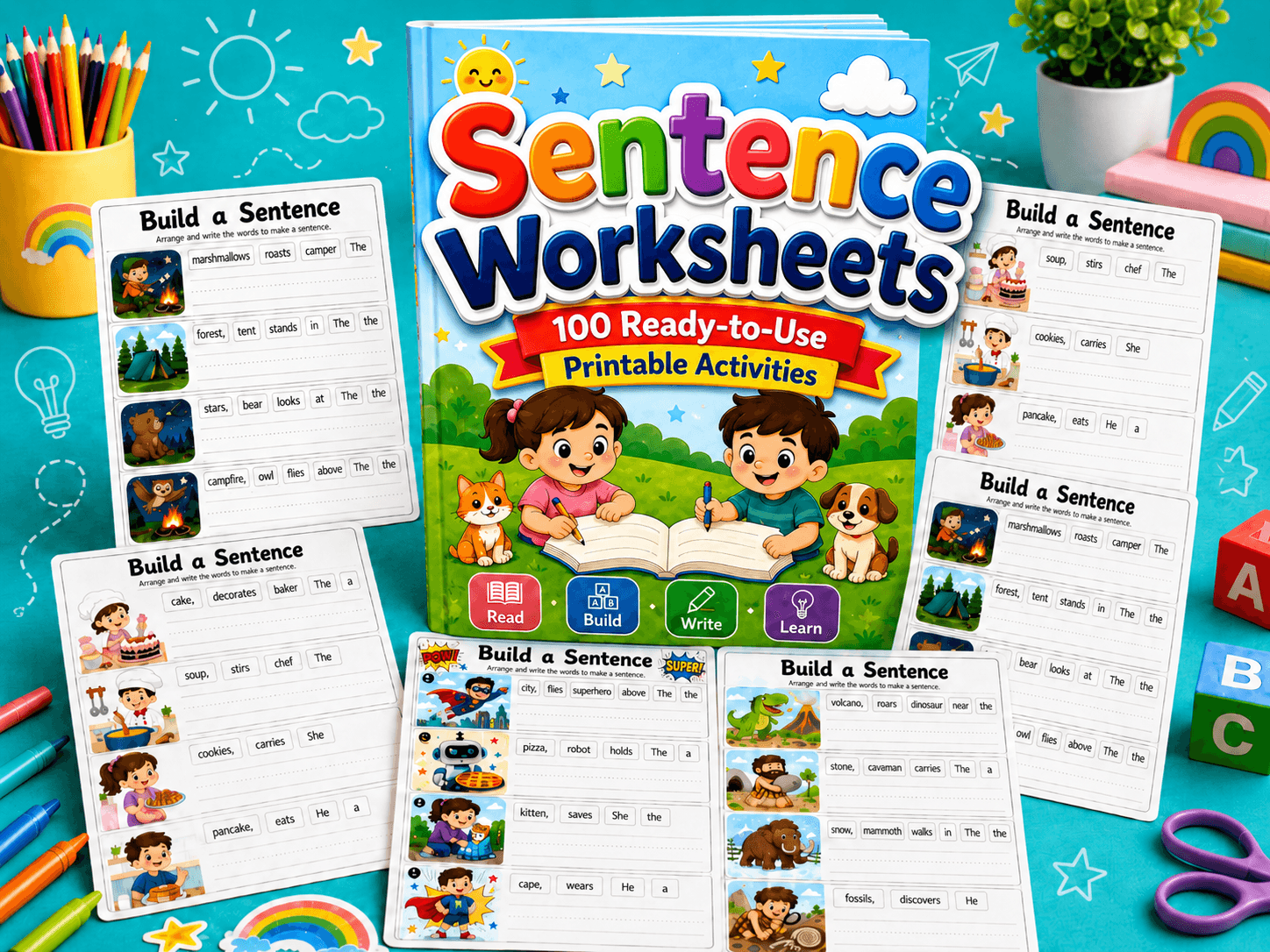 Sentence Worksheets β 100 Ready-to-Use Printable Activities