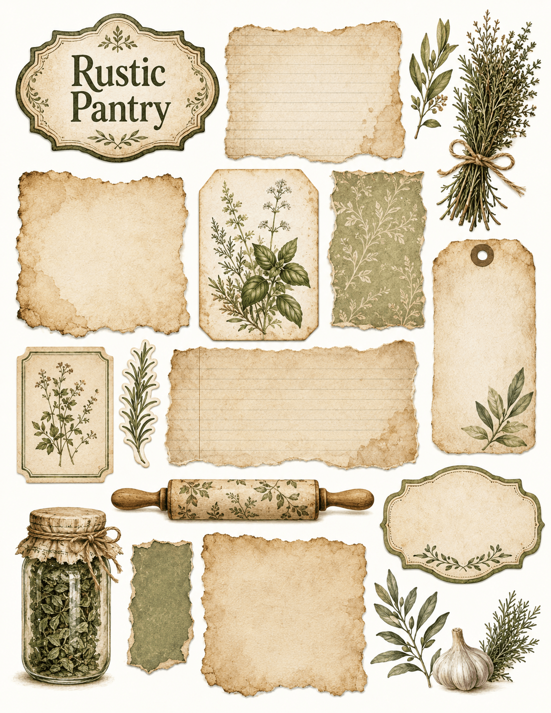 French Cottage Kitchen Planner Page