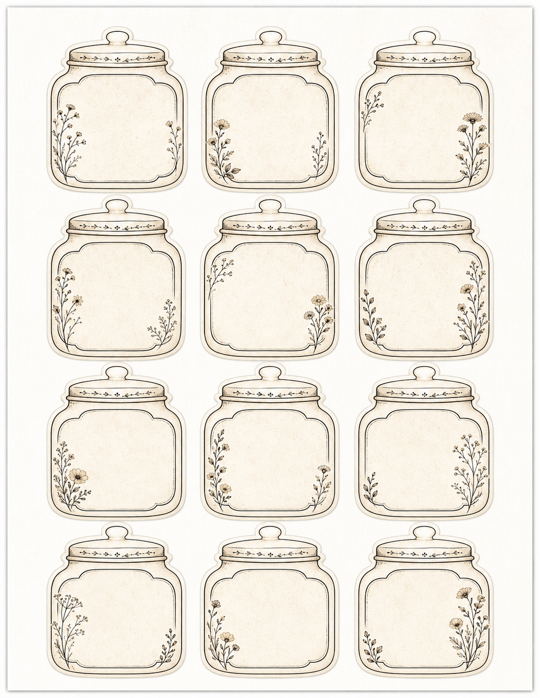 Pastel Gift Tags with Cookies Printable