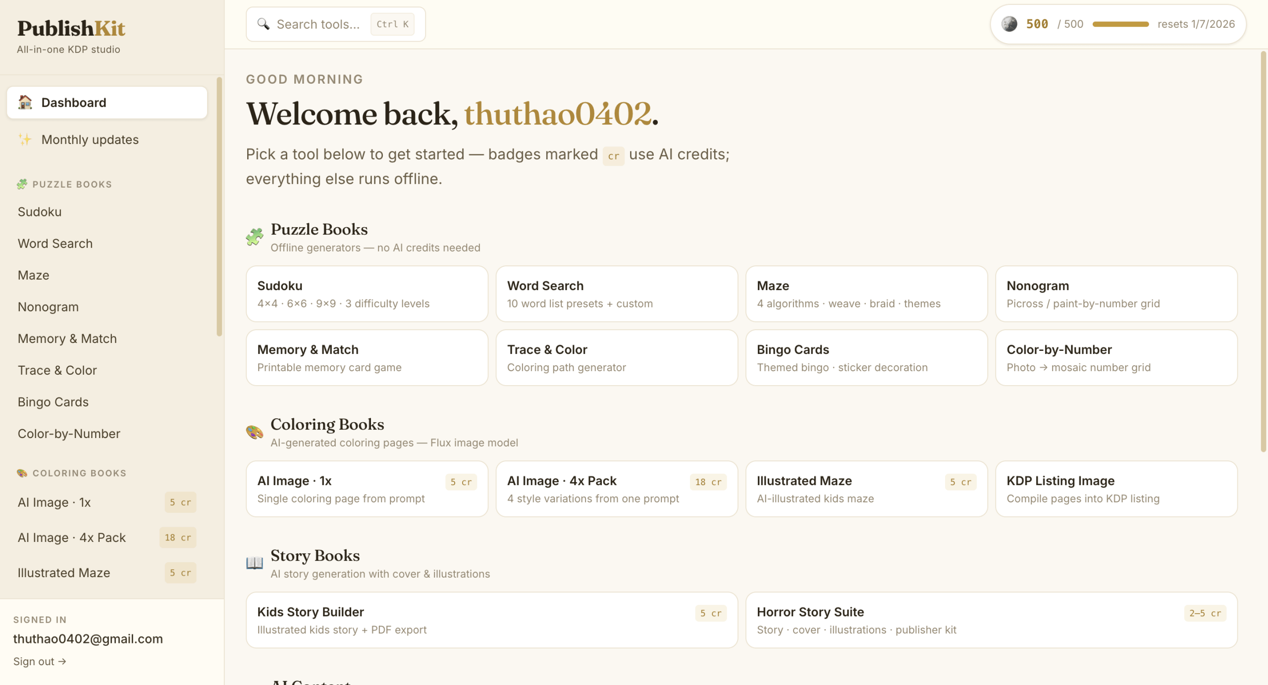 The kind of books you'll be publishing with PublishKit
