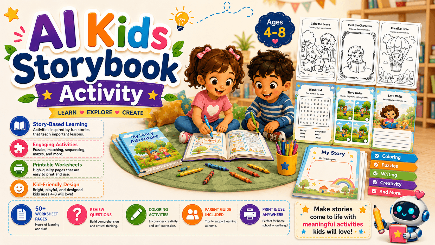 AI Kids Storybook Activity