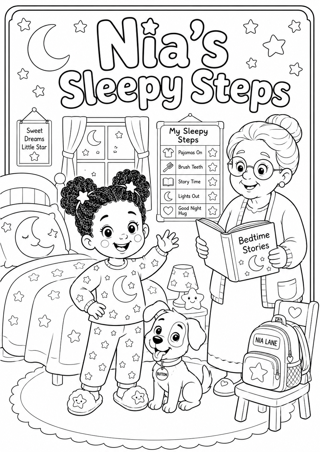 Coloring page line art