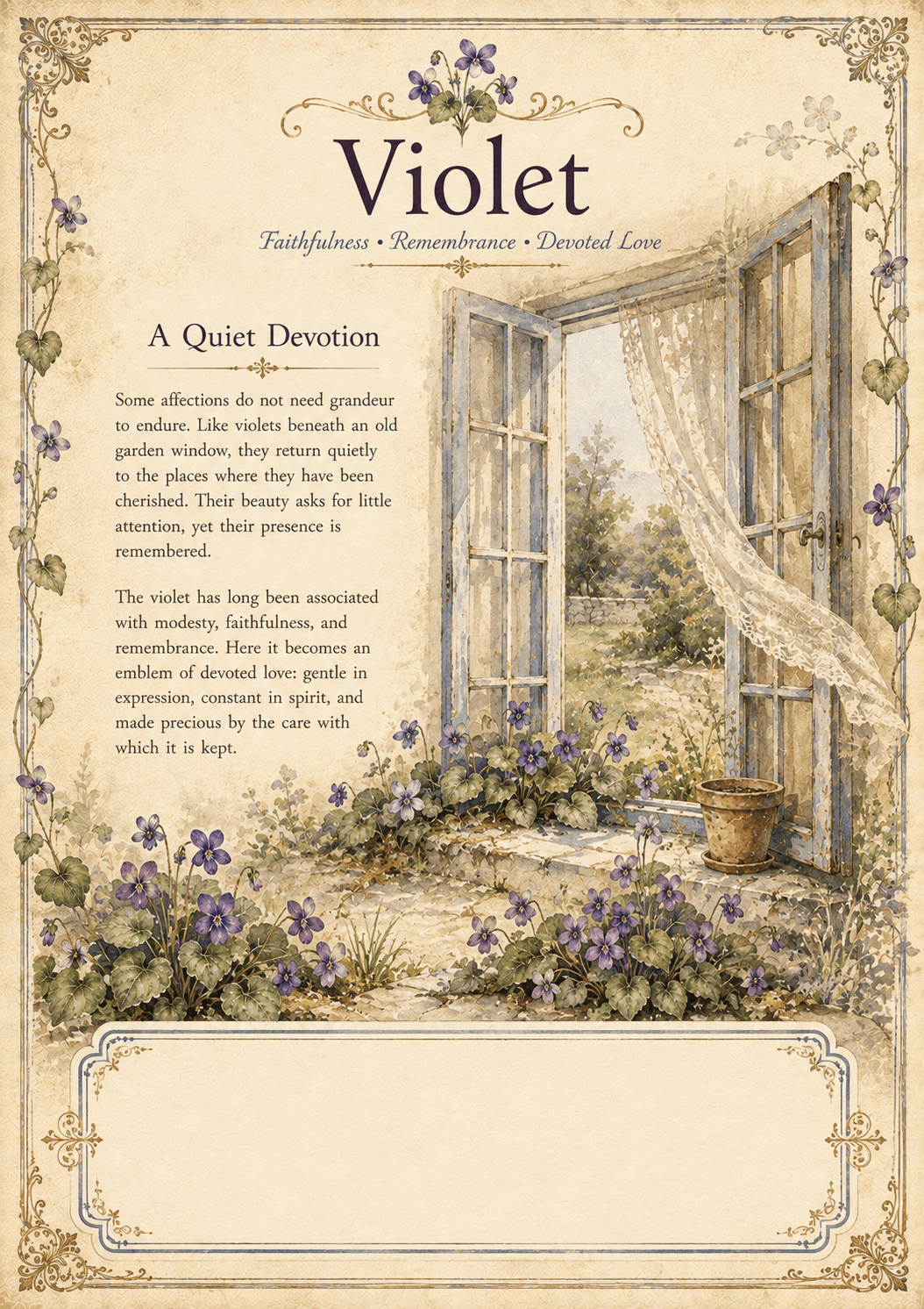 Flower Language collection page sample