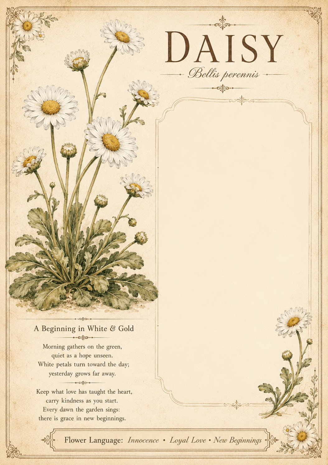 Flower Language collection page sample